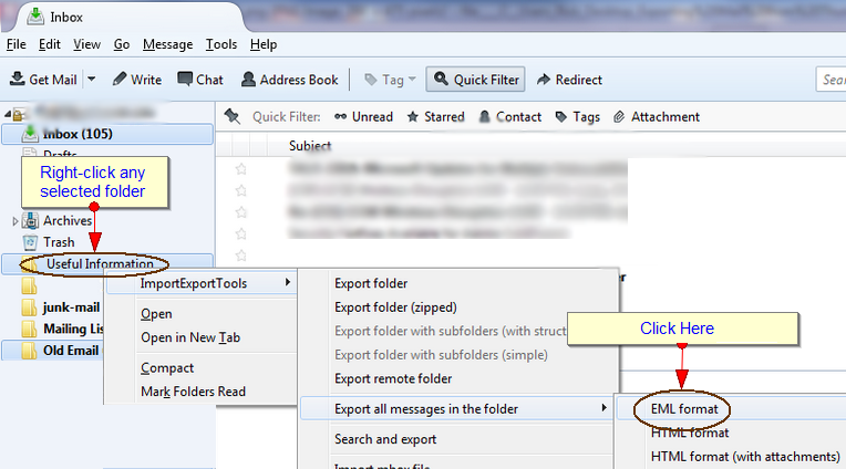 How To Import Thunderbird Emails Into MS Outlook